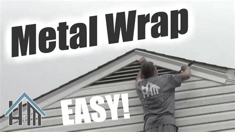 metal wrap house trim installer|installing sheet metal fascia trim.